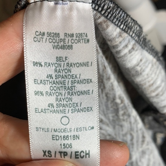 Ella Moss Black Blue and Grey Long Sleeve Maxi Dress BOHO Fall Warm Soft - Picture 6 of 9